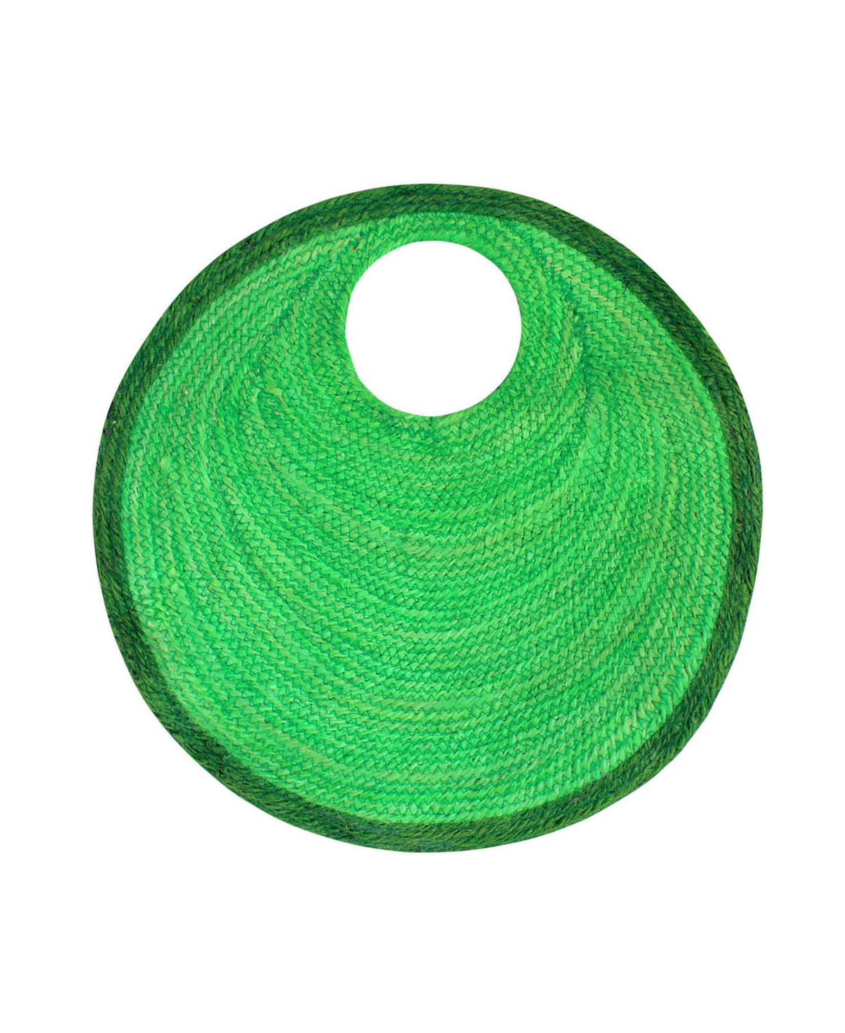 Solo Avocado Jute Bag In Green - Green