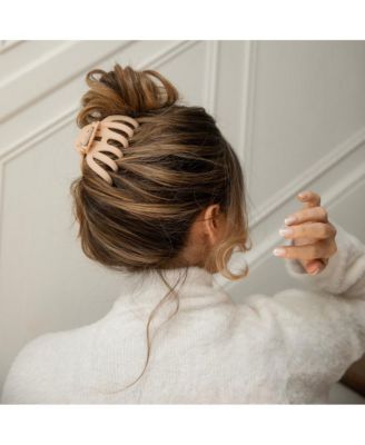 Extra Large Matte Claw Clip - Nude