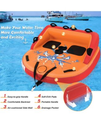 2 Person Water Sport Inflatable Towable Tubes for Boating