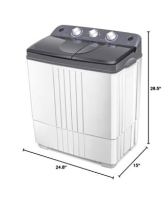 20 lbs Portable Semi-Automatic Twin-tub Washing Machine