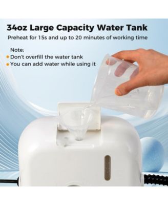 1500W Portable Steam Cleaner with 34 oz Water Tank