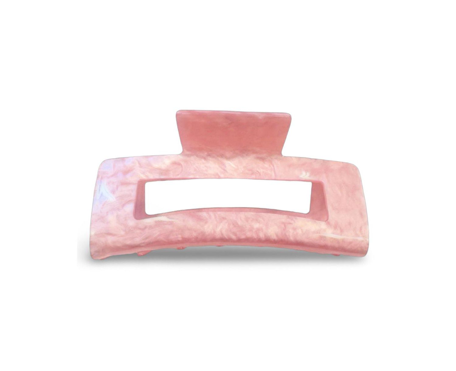 Large Rectangle Claw Clip - Pink