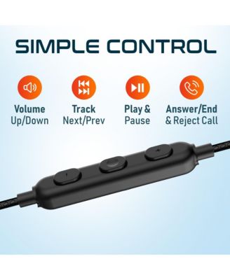 24EC USB-C Wired Earbuds with Microphone, Ergonomic In-Ear Design with Ear Hook, Hi-Fi Stereo Sound and In-Line Remote Control, USB C Earphone for PC/Laptops/Tablets/iMac & Smartphones - Black