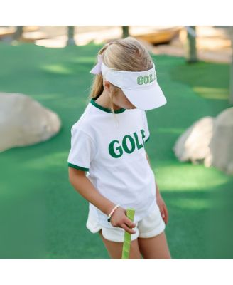 Toddler Unisex Green Golf Crewneck T-Shirt