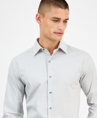 Men's Geo-Print Dress Shirt, Exclusively at Macy's