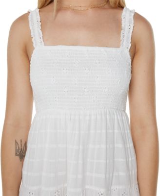 Juniors' Lily Bloom Cotton Sleeveless Maxi Dress