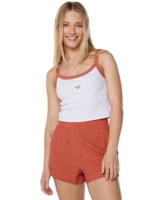 Juniors' Sand Bar Sleeveless Crop Top