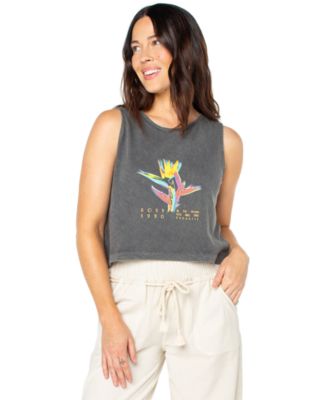 Roxy - Juniors' Tropicool Paradise Wildflower Cotton Tank Top