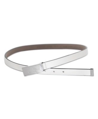 Micheal Kors Women's Plaque Leather Belt