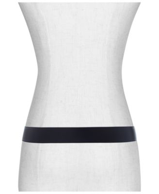 Micheal Kors Women's Embossed Logo Leather Belt