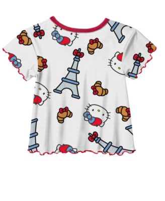 Toddler and Little Girls 2-Piece T-Shirt and Denim Overall Set