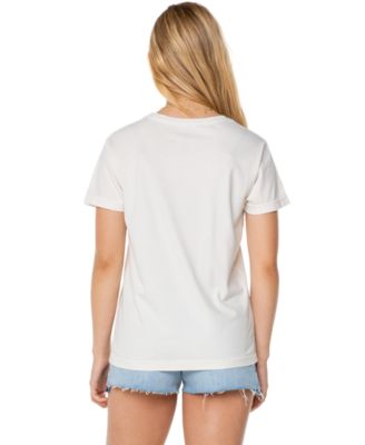 Juniors' Wave Stripe Cotton T-Shirt