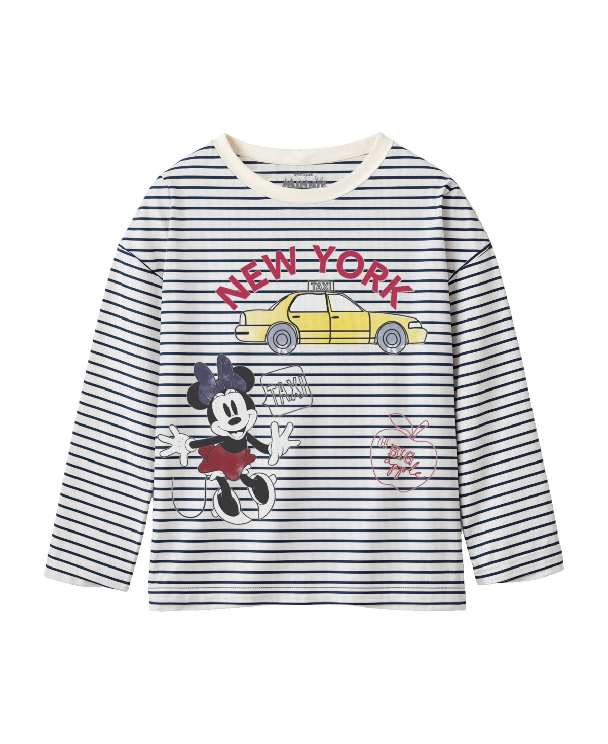 Disney Toddler And Little Girls 2-piece Minnie New York T-shirt And Skirt Set In Gray