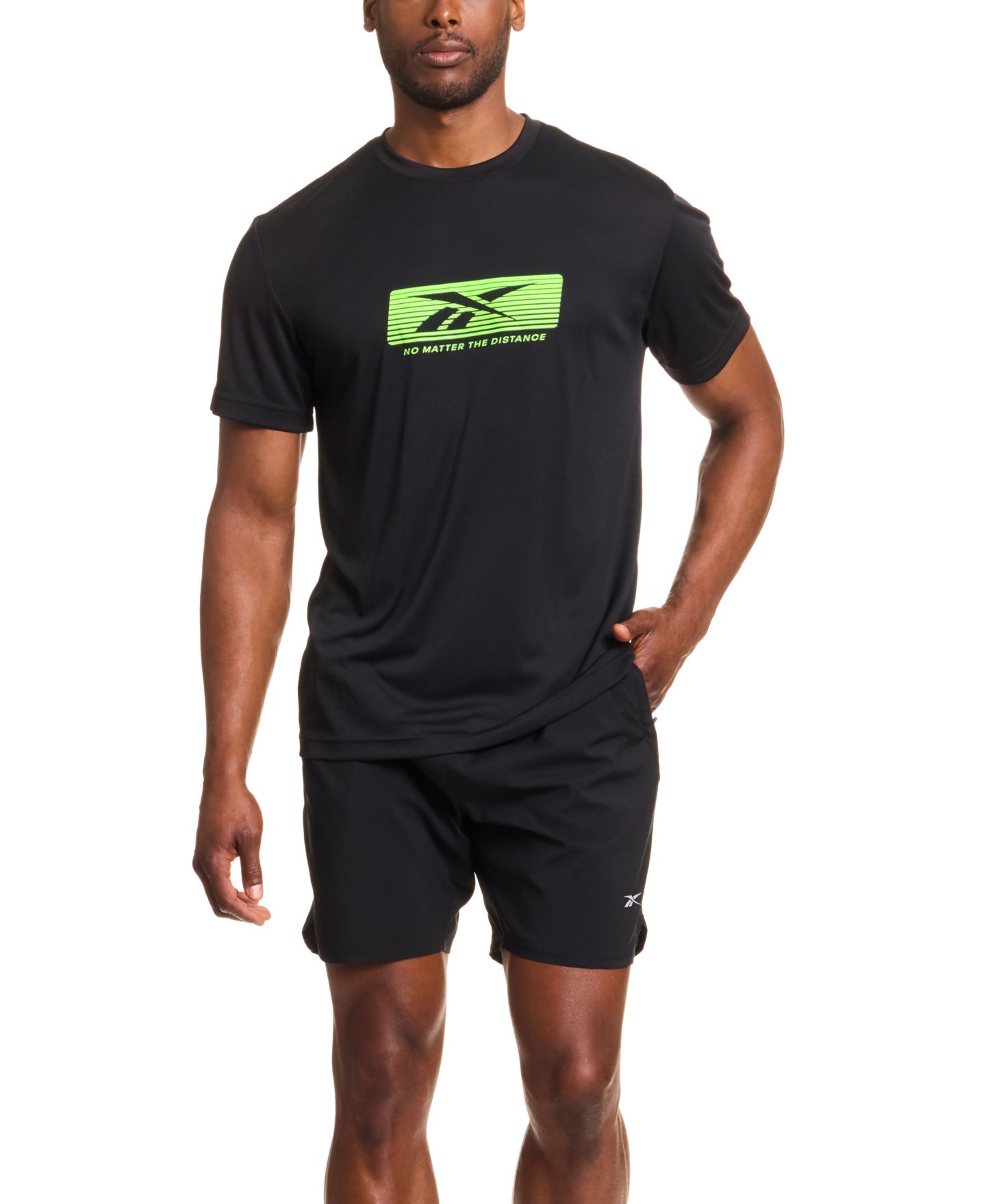 Мужские шорты Reebok Run 7" Woven Active Pull-On, цвет: Чёрный — фото 4