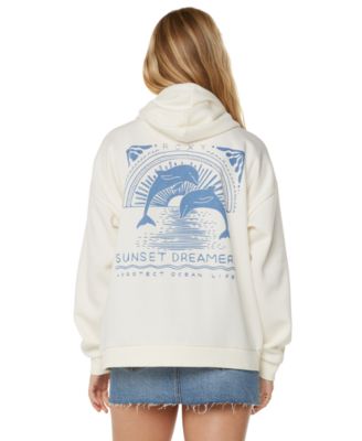 Juniors' Evening Lineup Zip-Front Hooded Sweatshirt