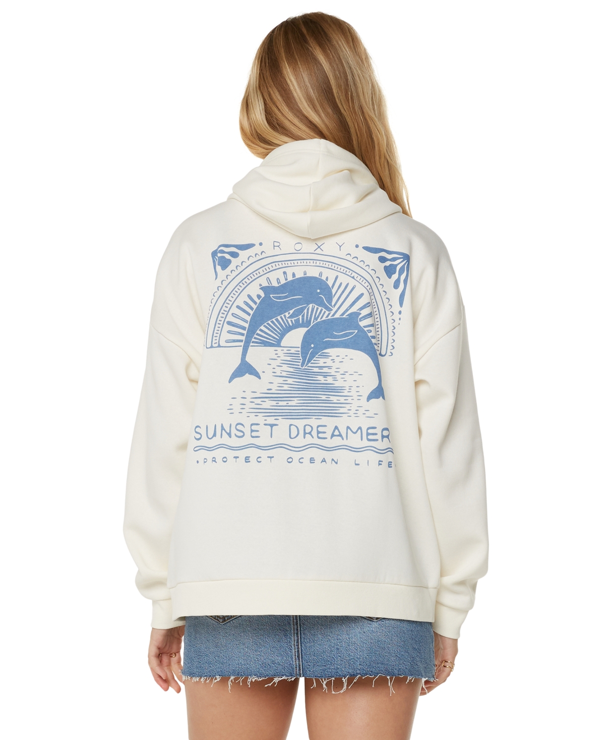 Roxy Juniors' Evening Lineup Zip-front Hooded Sweatshirt