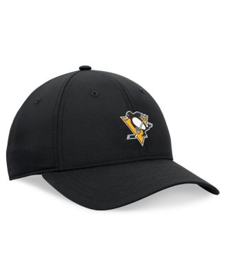 Men's Black Pittsburgh Penguins Front Office Ripstop Adjustable Hat