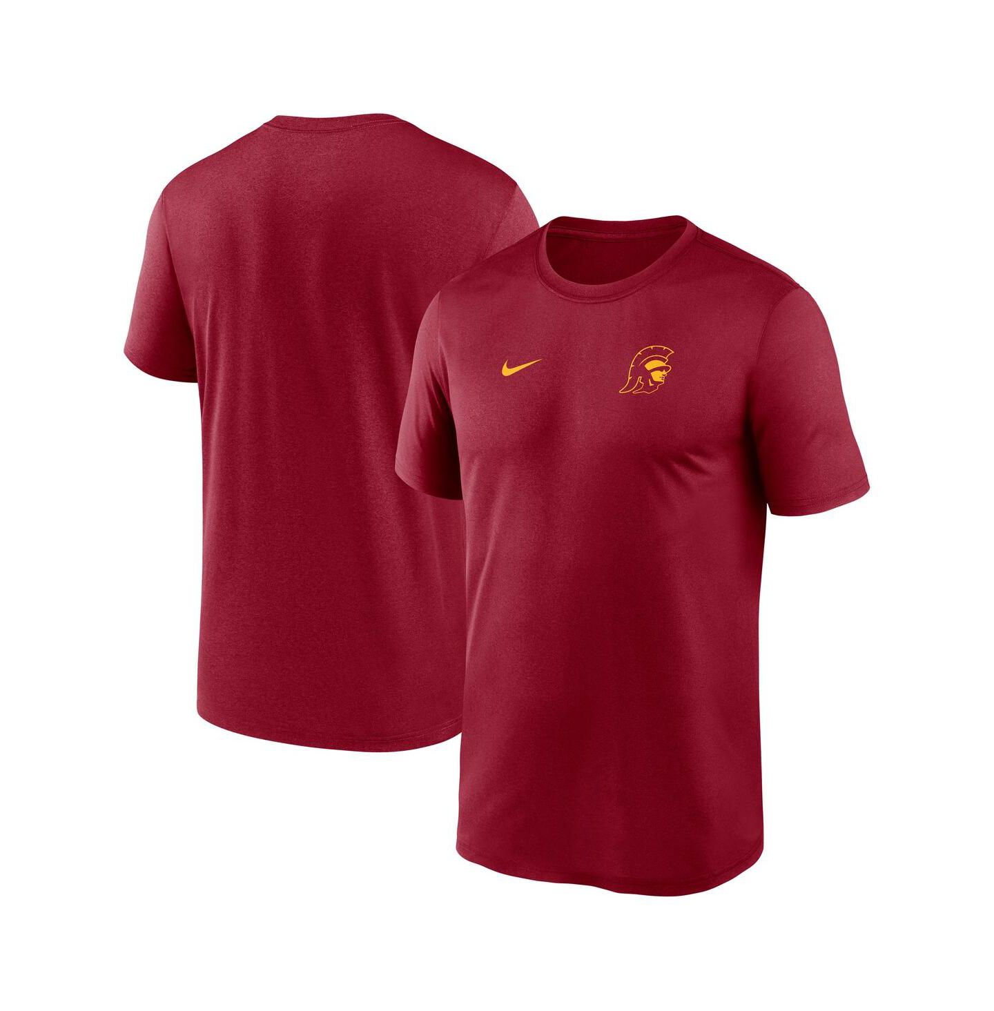 Мужская футболка Nike Cardinal USC Trojans 2025 Sideline Small Logo Legend Performance — фото 1