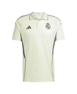 Мужская светло-зеленая тренировочная футболка-поло Adidas Real Madrid 2025/26