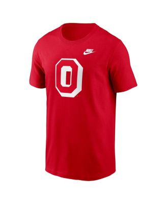 Мужская футболка с альтернативным логотипом Nike Scarlet Ohio State Buckeyes Legacy