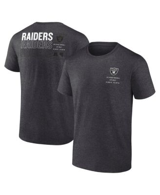 Fanatics - Men's Charcoal Las Vegas Raiders Repeat Stats T-Shirt
