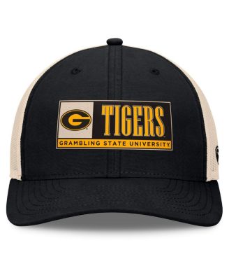 Мужская шапка Top of the World, черная/натуральная, Grambling Tigers Bennett Trucker Регулируемая шапка