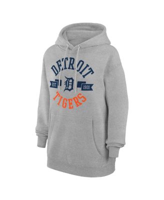 Women's Heather Gray Detroit Tigers City Graphic Pullover Hoodie