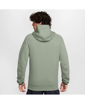 Мужская флисовая толстовка Nike Chelsea Tech оливкового цвета с капюшоном на молнии