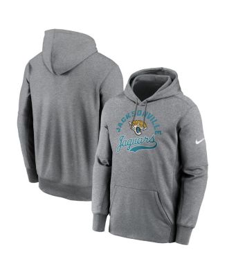 Nike - Men's Heather Gray Jacksonville Jaguars Performance Fleece Pullover Hoodie