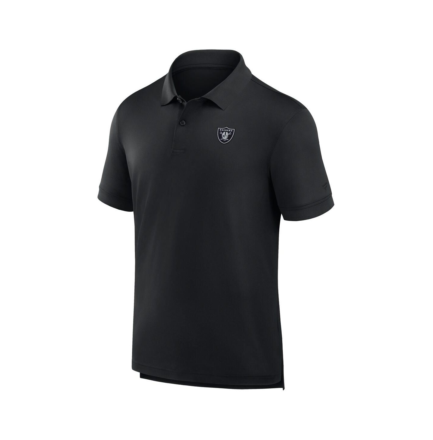 Мужское поло Fanatics Black Las Vegas Raiders Front Office Move Mono Polo Shirt — фото 2