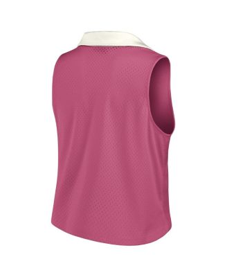 Women's Pink Philadelphia Phillies Studio Wellness V-Neck Tank Top