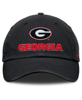 Мужская черная кепка Nike Georgia Bulldogs 2025 Sideline Club с регулируемой посадкой