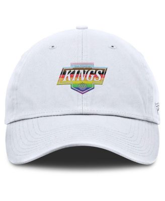 Men's White Los Angeles Kings PRIDE Adjustable Hat