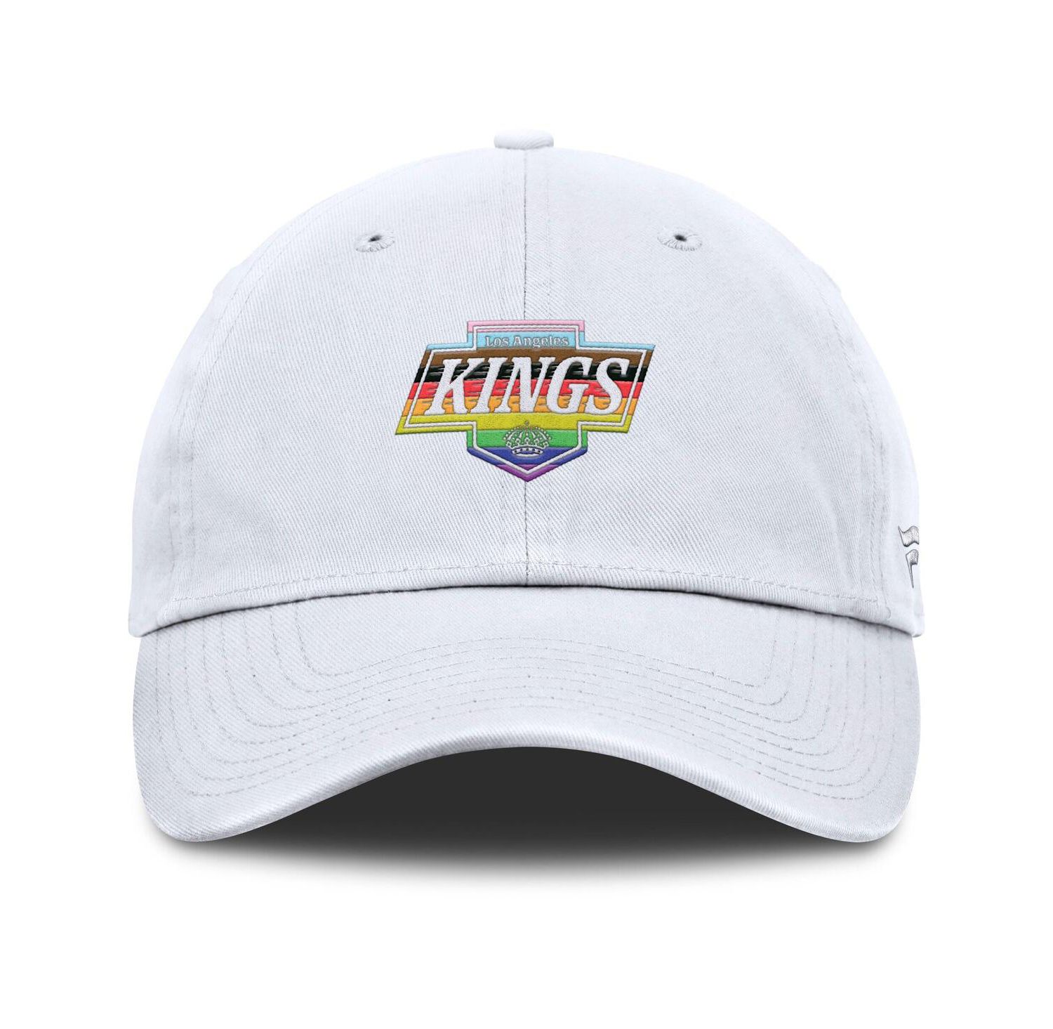 Men's White Los Angeles Kings PRIDE Adjustable Hat
