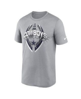 Мужская серебристая футболка Nike Dallas Cowboys Legend Icon Performance от Nike