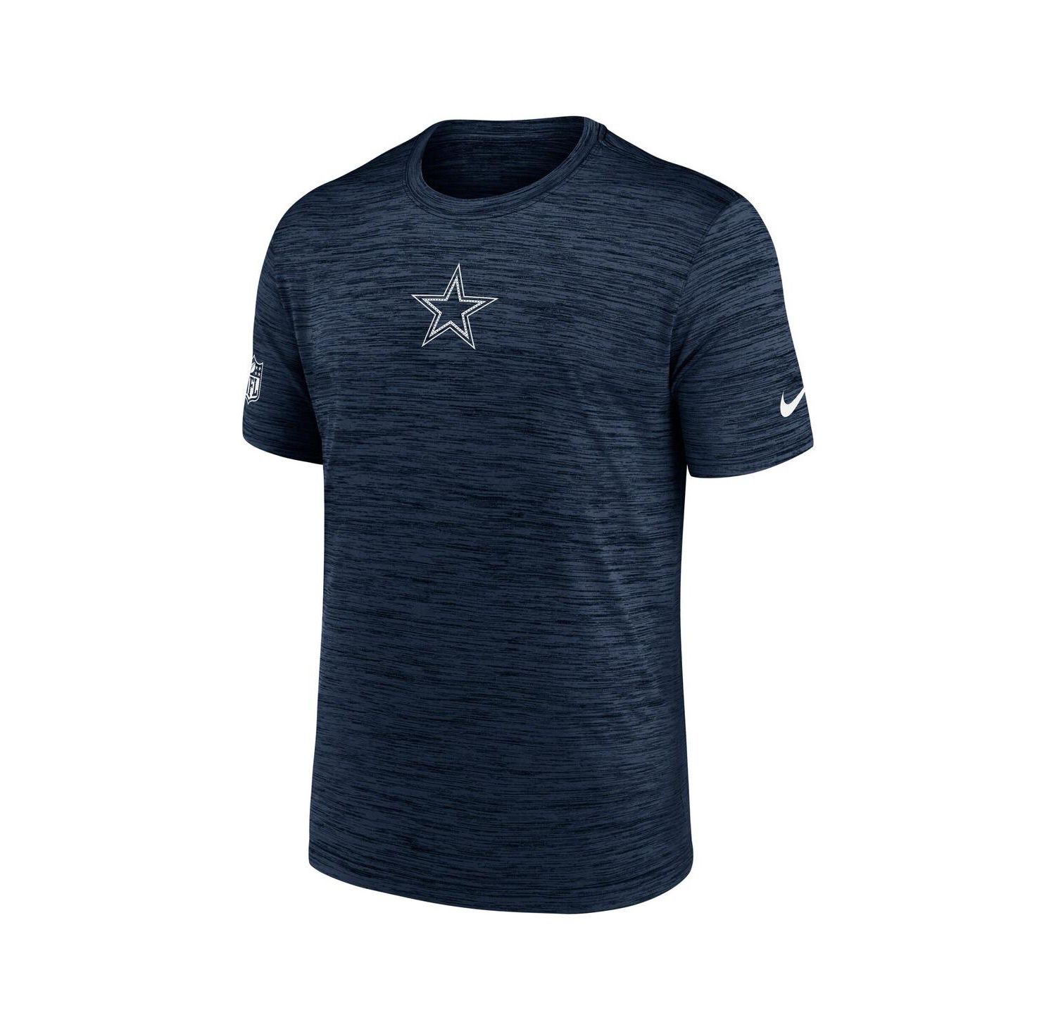 Men's Navy Dallas Cowboys Big & Tall Sideline Velocity Performance T-Shirt