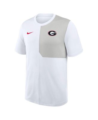 Мужская белая футболка Nike Georgia Bulldogs 2025 Sideline UV Performance Coach от Nike