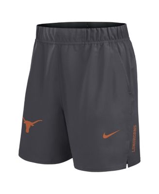 Мужские серые шорты Victory Performance от Nike Texas Longhorns из ткани Prime-Time