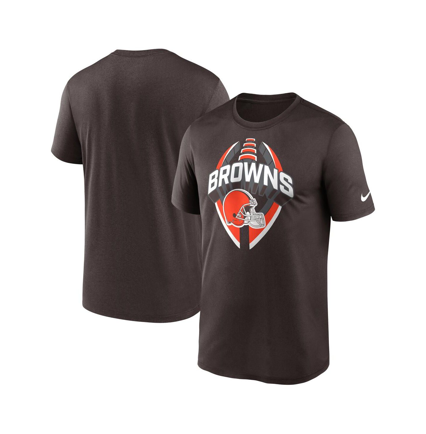 Мужская футболка Nike Brown Cleveland Browns Legend Icon Performance — фото 1