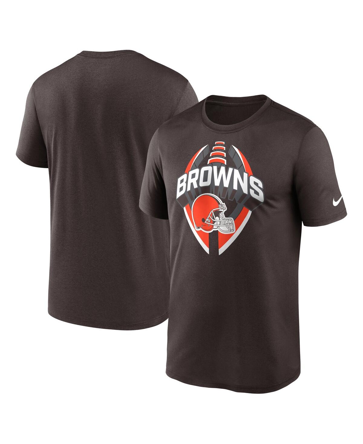 Men's Brown Cleveland Browns Legend Icon Performance T-Shirt - Brown