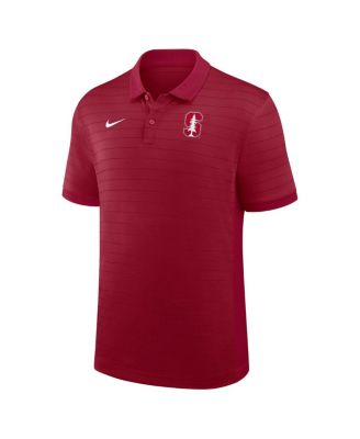 Men's Cardinal Stanford Cardinal 2025 Early Season Coaches Sideline Victory Stripe Performance Polo Shirt