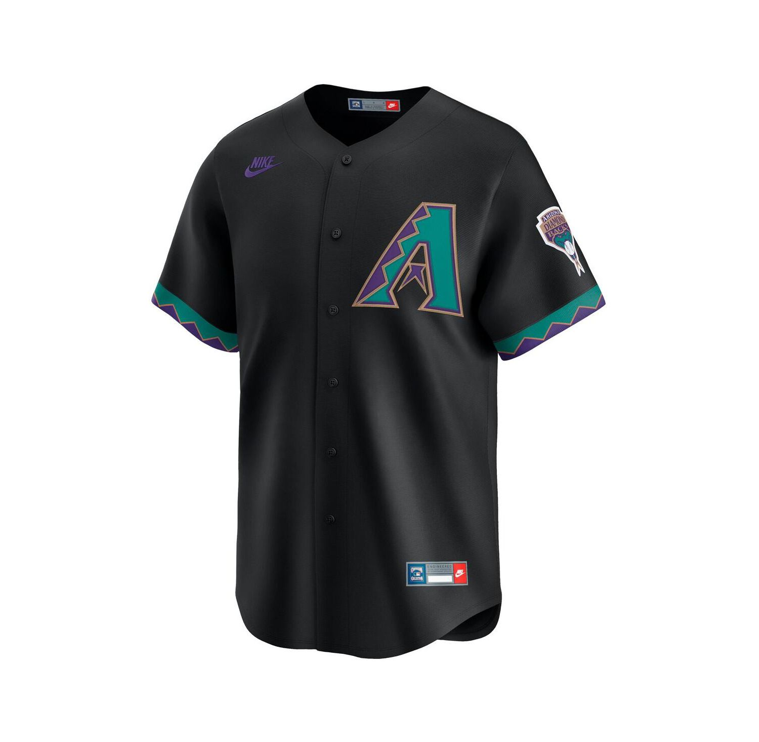 Men's Randy Johnson Black Arizona Diamondbacks Throwback Cooperstown Collection Limited Jersey