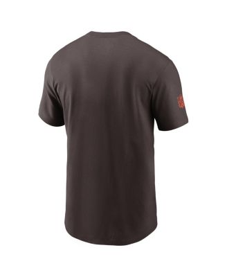 Men's Brown Cleveland Browns Sideline Performance T-Shirt
