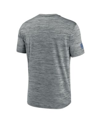 Men's Gray New York Giants Sideline Velocity Performance T-Shirt