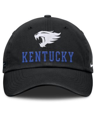 Мужская черная кепка Nike Kentucky Wildcats 2025 Sideline Club с регулируемой посадкой