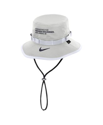 Men's Gray Michigan Wolverines 2025 Sideline Apex Boonie Bucket Hat