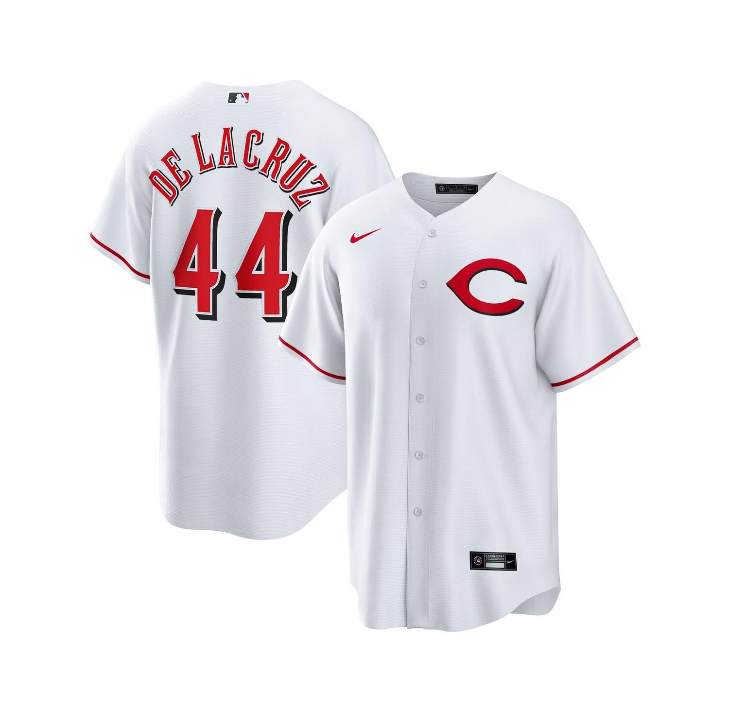 Men's Elly De La Cruz White Cincinnati Reds Alternate 2 Replica 2.0 Player Jersey