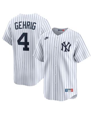 Nike - Men's Lou Gehrig White New York Yankees Throwback Cooperstown Collection Limited Jersey