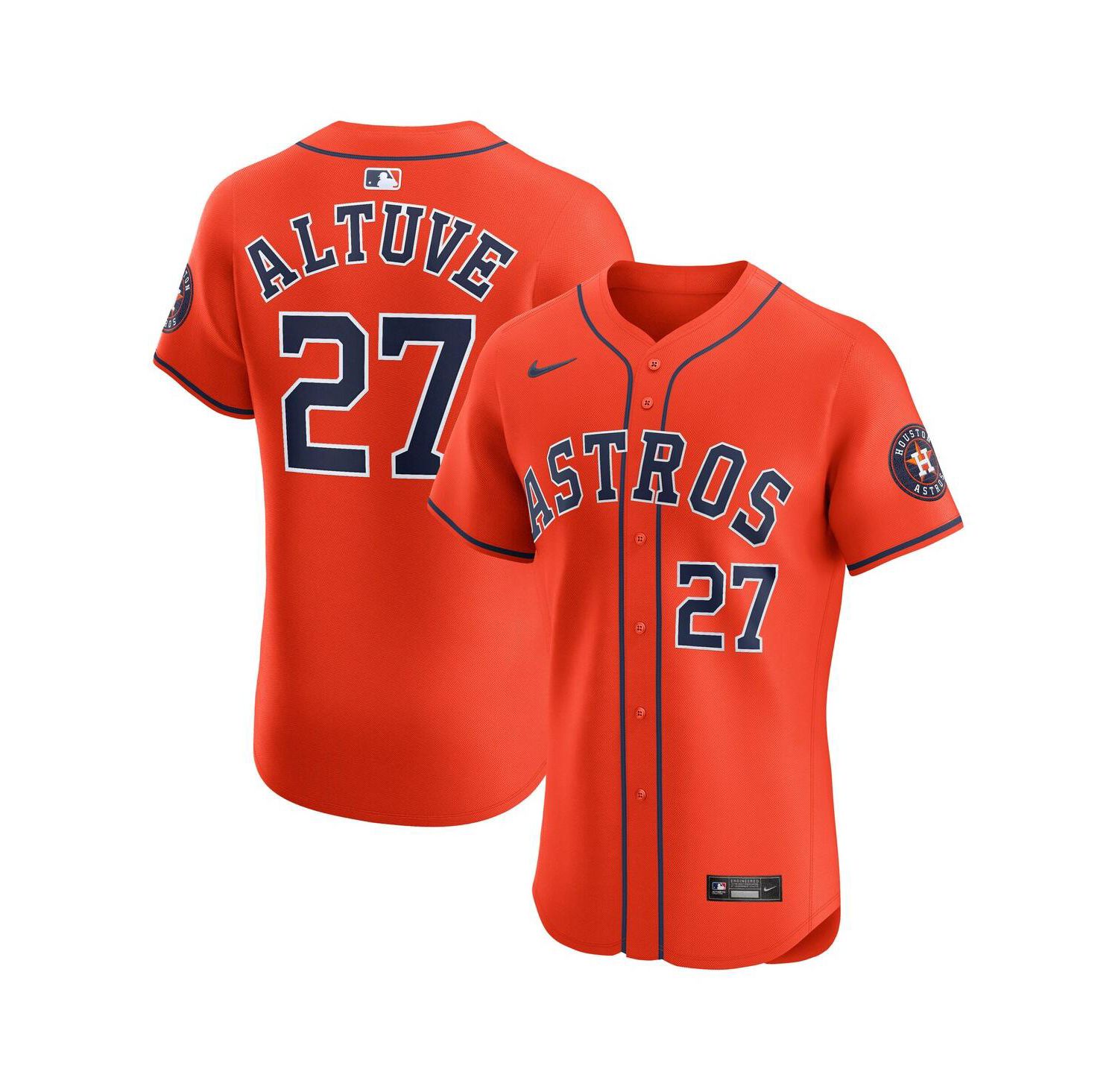 Men's Jose Altuve Orange Houston Astros Alternate Elite Player Jersey