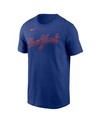 Men's Kodai Senga Royal New York Mets Fuse Name Number T-Shirt